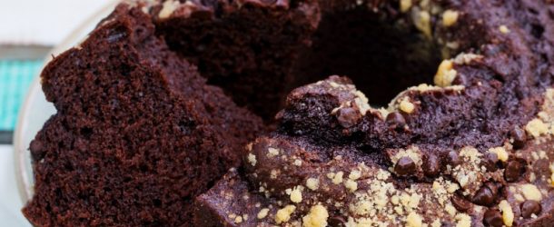 how to make cake - German chocolate pound cake